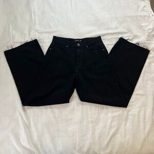 Nasty Girl Organic Black Wide Leg Slouchy High Waist Jeans (NWT) | Size 8